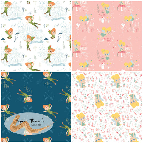 PETER PAN & TINKERBELL by Camelot Fabrics - SALE $19.00 p/m