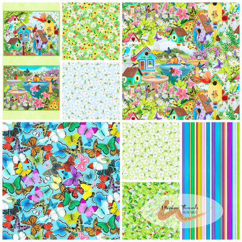 SPRING'S WINGS by P&B Textiles -  SALE $17.00 p/m