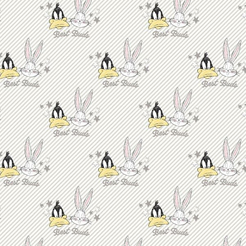 LOONEY TUNES LITTLE DREAMERS Daffy & Bugs Best Buds White