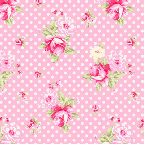 POSIE Polka Bouquets Pink - SALE $22.00 p/m