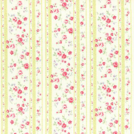 PRINCESS ROSE 2017 Wallpaper Stripe Lime - SALE $13.00 p/m