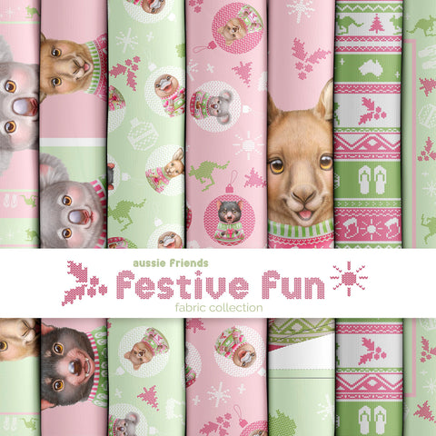 AUSSIE FRIENDS FESTIVE FUN by Elise Martinson for Devonstone Collections - NEW ARRIVAL