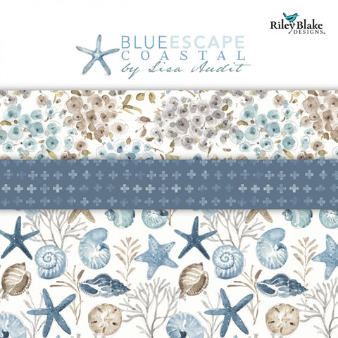 BLUE ESCAPE COASTAL by Lisa Audit for Riley Blake - PRE ORDER (April/May 2024)