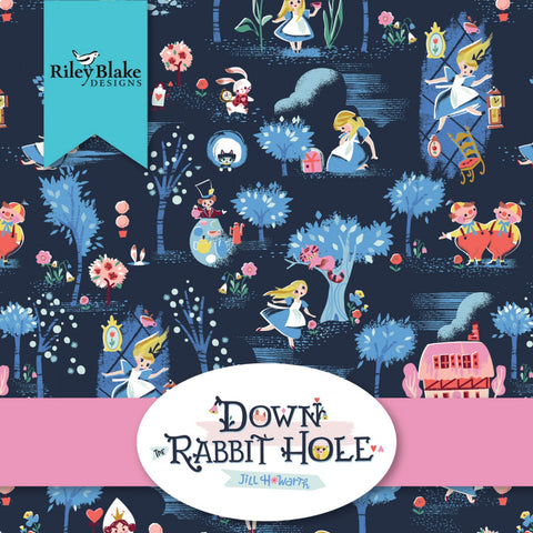 DOWN THE RABBIT HOLE by Jill Howarth for Riley Blake - NEW ARRIVAL