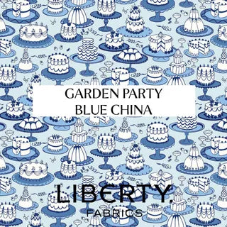 GARDEN PARTY | BLUE CHINA by Liberty Fabrics - PRE ORDER (May 2024)