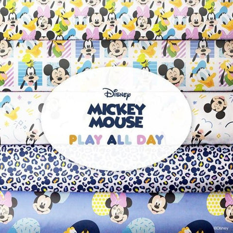 MICKEY MOUSE PLAY ALL DAY by Camelot Fabrics - SALE $22.00 p/m