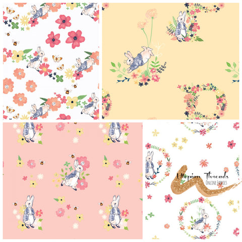 PETER RABBIT FLOWERS & DREAMS by The Craft Cotton Company