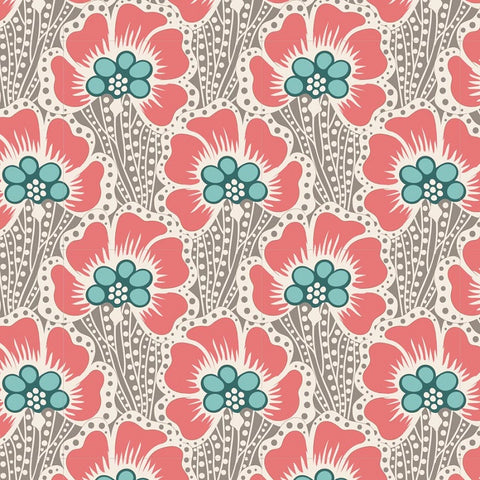 COTTON BEACH Ocean Flower Grey