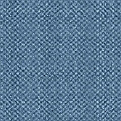 CREATING MEMORIES Tiny Dot Blue - FAT QUARTER