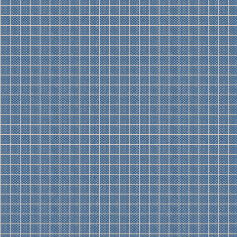 CREATING MEMORIES Plaid Blue - FAT QUARTER