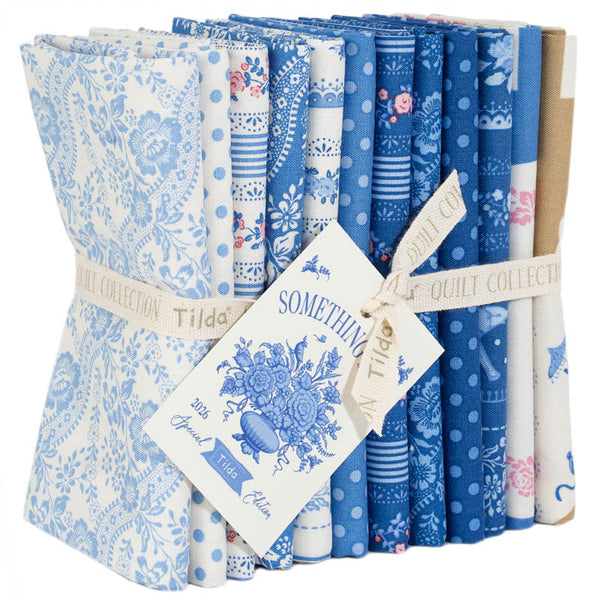 SOMETHING BLUE Blenders, Borders, Labels Fat Quarter Bundle - NEW ARRIVAL