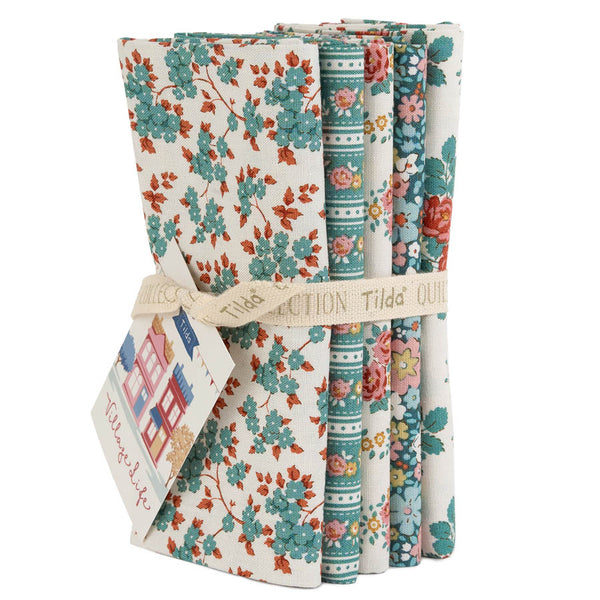 VILLAGE LIFE Petrol/Teal Fat Quarter Bundle - PRE ORDER (Oct 2026)