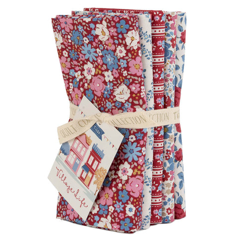 VILLAGE LIFE Burgundy Fat Quarter Bundle - PRE ORDER (Oct 2026)