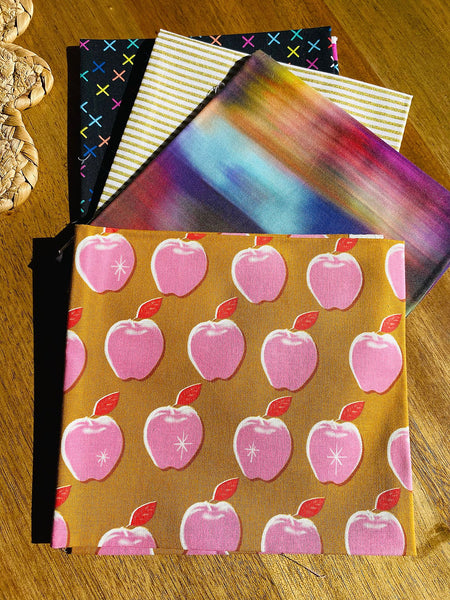 CURATED Fat Quarter Bundle 4 Apples & Blenders - NEW ARRIVAL