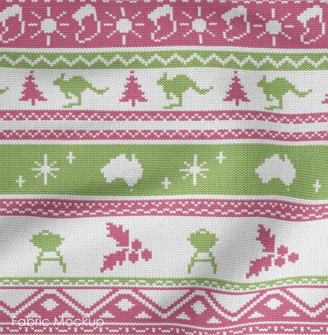 AUSSIE FRIENDS FESTIVE FUN Ugly Sweater Pink Green - NEW ARRIVAL