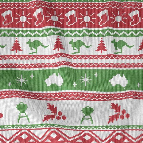 AUSSIE FRIENDS FESTIVE FUN Ugly Sweater Red Green - NEW ARRIVAL