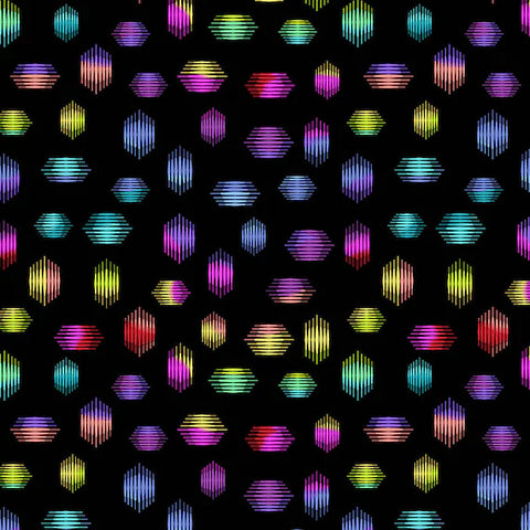 BEGUILED Rainbow Shapes - FAT QUARTER