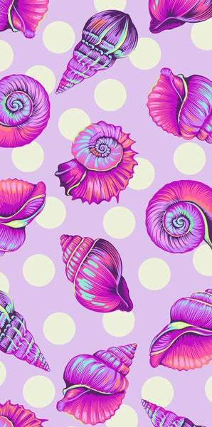 FLORAL REEF WIDEBACK Backing Fabric Big Shelly Ultraviolet (Extra Wide) - PRE ORDER (April/May 2026)