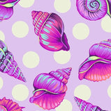 FLORAL REEF WIDEBACK Backing Fabric Big Shelly Ultraviolet (Wide) - NEW ARRIVAL