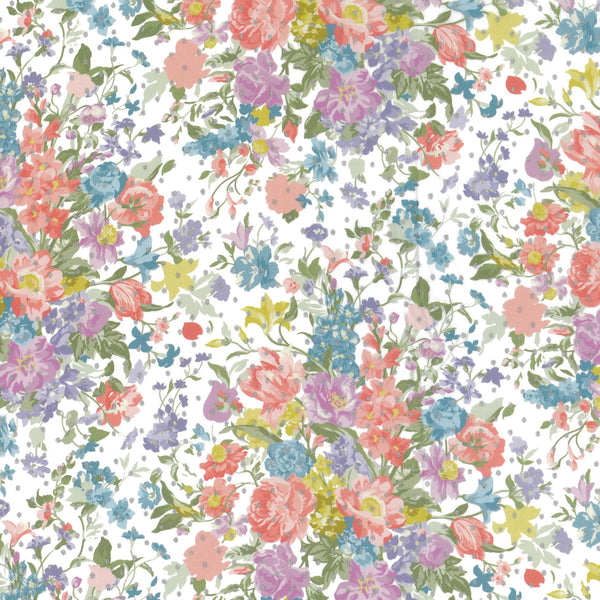 LIBERTY Tana Lawn x BRIDGERTON Bouquet Parade Spot Metallic - PRE ORDER (Sept 2026) (Copy)