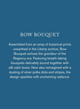LIBERTY Tana Lawn x BRIDGERTON Bow Bouquet Stripe Metallic - PRE ORDER (Sept 2026)