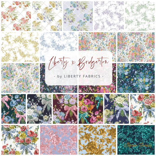LIBERTY Tana Lawn x BRIDGERTON Fat Quarter Bundle (23) - PRE ORDER (Sept 2026)