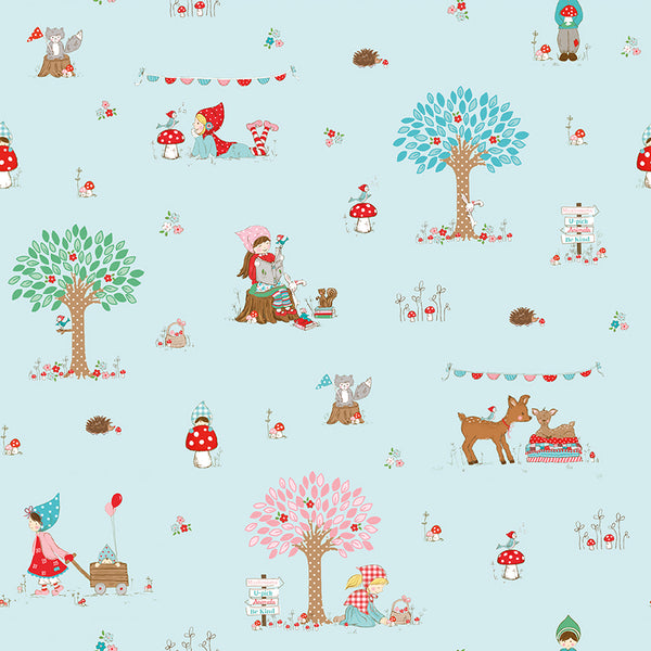 WHIMSICAL WOODLAND Main Aqua - PRE ORDER (May 2026)