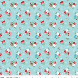 WHIMSICAL WOODLAND Floral Aqua - PRE ORDER (May 2026)