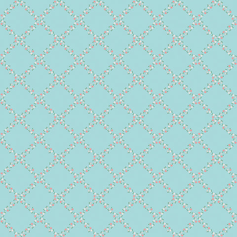 WHIMSICAL WOODLAND Lattice Aqua - PRE ORDER (May 2026)