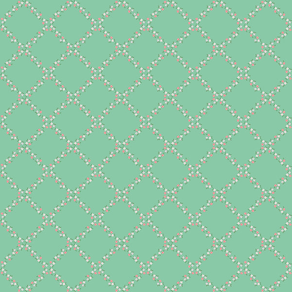 WHIMSICAL WOODLAND Lattice Green - PRE ORDER (May 2026)