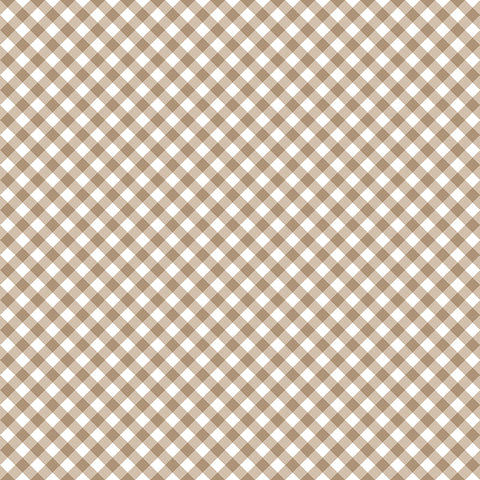 WHIMSICAL WOODLAND Diagonal Gingham Natural - PRE ORDER (May 2026)