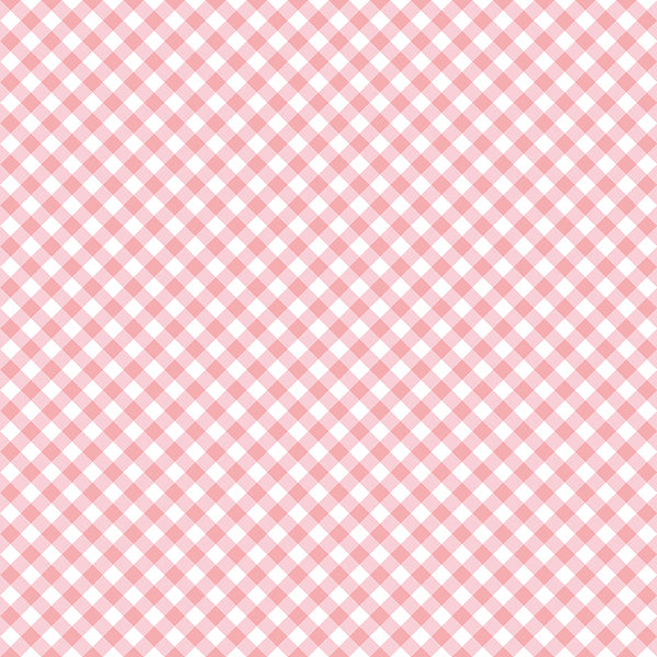 WHIMSICAL WOODLAND Diagonal Gingham Pink - PRE ORDER (May 2026)