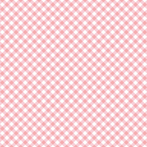 WHIMSICAL WOODLAND Diagonal Gingham Pink - PRE ORDER (May 2026)