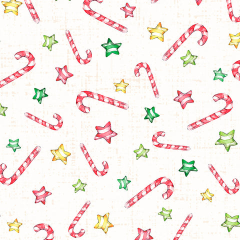 LITTLE DARLINGS CHRISTMAS Candy Cane Toss Natural