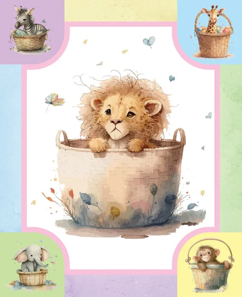 COT PANELS Basket Lion - NEW ARRIVAL