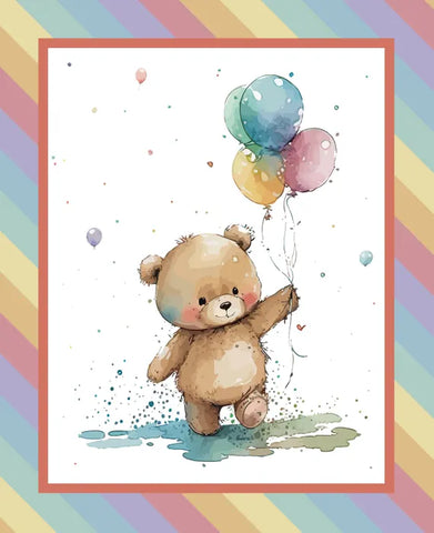 COT PANELS Bear Balloon - NEW ARRIVAL