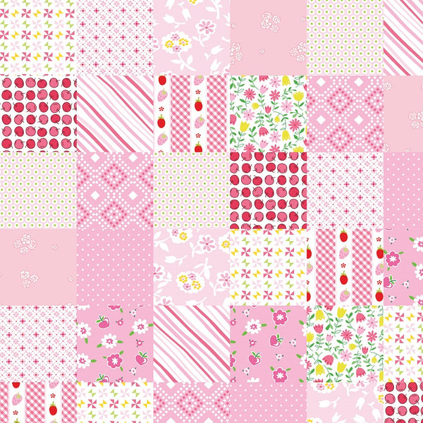 SARAH KAY HERITAGE Patchwork in Pink - FAT QUARTER