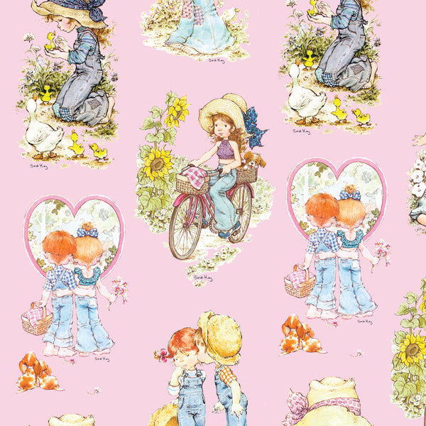 SARAH KAY HERITAGE Character Toss Pink - FAT QUARTER