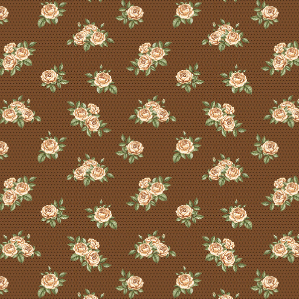 STORYBOOK Roses Brown - FAT QUARTER