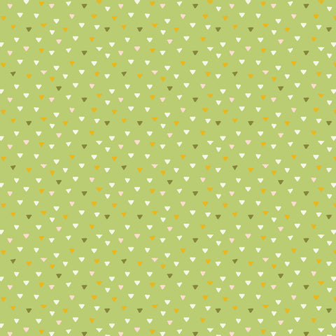 PLAYFUL SPRING Geo Triangles Green