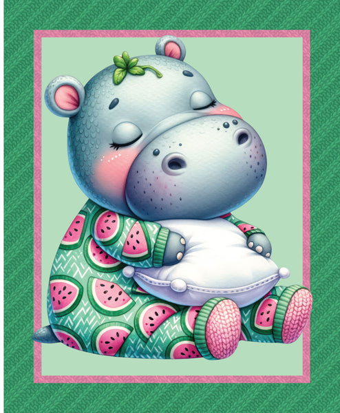 BED BUDS Sleepy Hippo Panel - NEW ARRIVAL