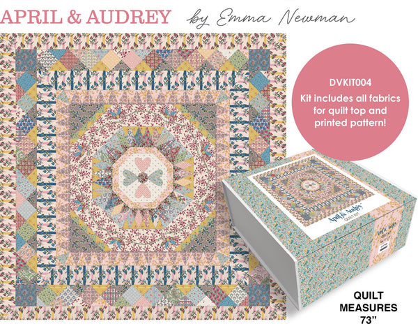 APRIL & AUDREY Boxed Quilt Kit - PRE ORDER (Aug 2026)