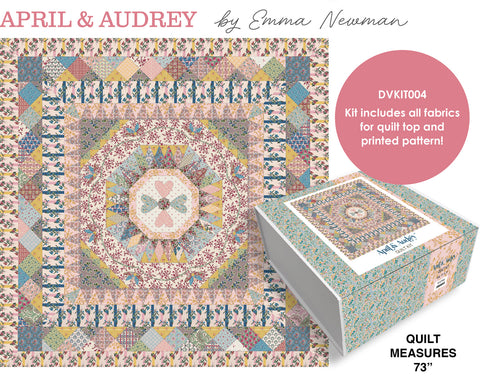 APRIL & AUDREY Boxed Quilt Kit - PRE ORDER (Aug 2026)