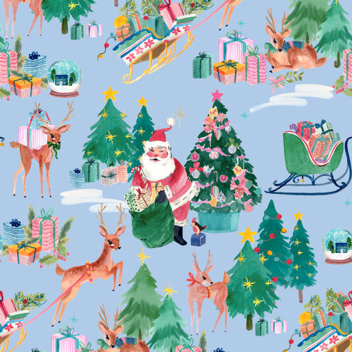 FA LA LA Deer Santa Icicle