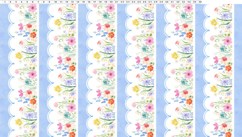 SPRING CHEER Digital Pictorial Stripe Light Denim - PRE ORDER (Feb 2026)