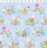 SPRING CHEER Digital Toile Light Denim - NEW ARRIVAL