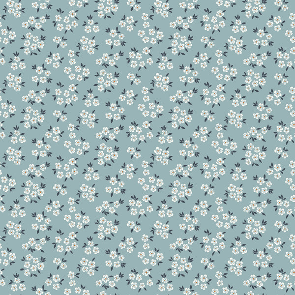 LITTLE SWAN Ditsy Floral Cornflower - NEW ARRIVAL