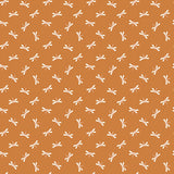 LITTLE SWAN Dragonflies Golden Brown -  FAT QUARTER