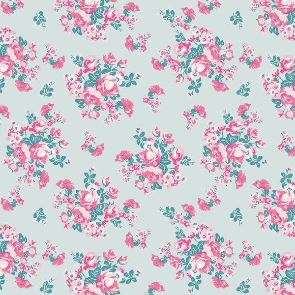 CHLOE & FRIENDS Floral Mint - FAT QUARTER