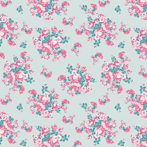 CHLOE & FRIENDS Floral Mint - FAT QUARTER